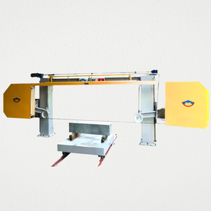 Sierra de puente CNC para corte de piedra, máquina de sierra de hilo único para granito de cantera, polea de 2100 mm, motor de 20 kW - Product Image 1