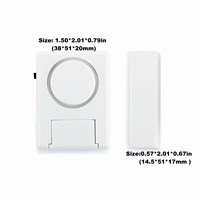 Alarme sans fil pour porte et fenêtre, sirène puissante de 125 dB, système de sécurité domestique DIY, installation facile pour maison/bureau