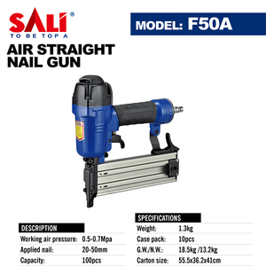 SALI F50A 0.5-0.7MPA <strong>Stainless</strong> <strong>Steel</strong> Straight Air Stapler DIY Grade Pneumatic Wood <strong>Nail</strong> <strong>Gun</strong> <strong>for</strong> Furniture Application - Product Image 2