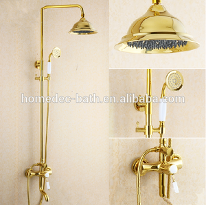 <span class=keywords><strong>Ali</strong></span> <span class=keywords><strong>baba</strong></span>-Juego de ducha de baño dorado, latón, estilo europeo, novedad, <span class=keywords><strong>tienda</strong></span> en línea - Product Image 2