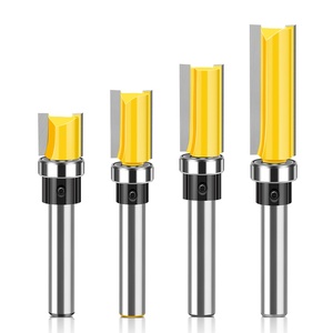 ชุดดอกเราเตอร์งานไม้ 4 ชิ้น ขนาด 8 มม. สำหรับงานตัดแต่ง ขอบตรง และงานแกะสลัก - Product Image 1