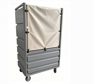 Carro de lavandería de plástico <span class=keywords><strong>con</strong></span> parte superior abierta de 900L, carrito de lavandería de PE de alta resistencia <span class=keywords><strong>con</strong></span> capacidad de carga de 400KG para hoteles y <span class=keywords><strong>hospitales</strong></span> - Product Image 2