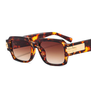 Nouvelles lunettes de soleil Street Shot, style personnalité, rétro littéraire, monture petite et moderne, lunettes carrées, lunettes de soleil <span class=keywords><strong>2022</strong></span> pour hommes et femmes - Product Image 5