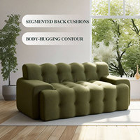 Juego de Sofás Extensibles Cuadrados de Espuma de Alta Densidad, Compresión al Vacío, Personalizables ODM OEM, Cómodos, Suaves y Modernos, Tipo Nube, para Villa