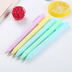 AI-MICH Wholesale Macaron Color Press Gel Pen Creative Candy Color Student Water Pen Learning Office Stationery Signature Pen