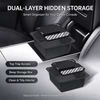 Boîte de rangement centrale de luxe pour tableau de bord, organisateur de voiture pour Tesla Model 3 Highland / Model Y Juniper / Model YL - Vente en gros usine