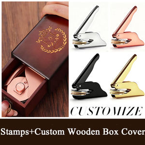 अनुकूलित स्टेनलेस स्टील सील भ्रूण शादी के निमंत्रण प्रमाण पत्र के लिए लकड़ी के बॉक्स के साथ लकड़ी के बॉक्स के साथ - Product Image 4