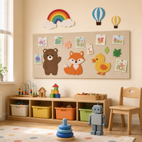 Tableau mémo mural en feutre de qualité supérieure, tableau d'affichage en tissu pour l'organisation de la maison et du bureau, affichage de photos et de notes, vente en gros