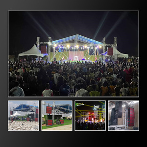 Système de sonorisation Line Array <span class=keywords><strong>T</strong></span>.I Pro Audio Max215 2500W RMS/5000W Peak, étanche, double 15 pouces, 3 voies coaxiales, enceinte en contreplaqué de bouleau - Product Image 5