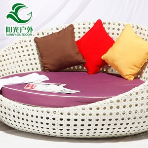 Chaise de salon d'intérieur et d'extérieur en rotin, <span class=keywords><strong>lit</strong></span> de jour en osier, forme de pomme, <span class=keywords><strong>simple</strong></span>, pour salon de jardin et hôtel Club - Product Image 4