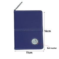 Titolare della carta del punteggio di Golf in pelle sintetica resistente portatile di vendita diretta in fabbrica
