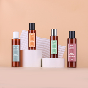 OEM 100ML vide cosmétique ambré transparent et <span class=keywords><strong>vert</strong></span> hydrosol lotion soin de la peau bouteille de toner avec piston et bouchon - Product Image 2