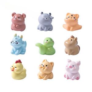 ตุ๊กตา<span class=keywords><strong>การ์ตูน</strong></span>น่ารัก รูปนักษัตรจีนขนาดเล็กน่ารัก ของตกแต่ง DIY ของประดับตกแต่งโต๊ะทำงานและรถยนต์ - Product Image 5