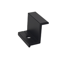 Accessoires solaires en aluminium noir pour système de support de panneaux solaires, vente en gros