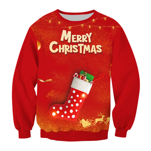 Suéter Casual Transpirable de Invierno para <span class=keywords><strong>Mujer</strong></span>, Cuello Redondo, Impresión Digital 3D, Diseño Navideño, Manga Larga - Product Image 4
