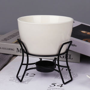 Pot à <span class=keywords><strong>fondue</strong></span> en porcelaine personnalisé, mini pot en céramique <span class=keywords><strong>pour</strong></span> <span class=keywords><strong>fondue</strong></span> au <span class=keywords><strong>fromage</strong></span> et au chocolat, style <span class=keywords><strong>suisse</strong></span> - Product Image 4