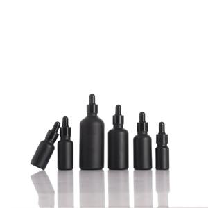 5-100ml Matte Black Glass <b>Dropper</b> <b>Bottles</b> for Cosmetics Essential Oils Black Pipette <b>Bottles</b> Reusable <b>Dropper</b> Vials - Product Image 5