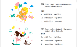 Adesivi <span class=keywords><strong>murali</strong></span> 3D consegna rapida decorazioni per la casa <span class=keywords><strong>palloncini</strong></span> adesivi <span class=keywords><strong>murali</strong></span> ragazza e unicorno in acrilico - Product Image 4