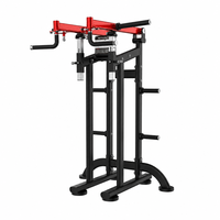 FEIFANHONGYU Machine de presse dorsale commerciale à charge par plaques, poignées multi-grip, siège réglable, équipement d'entraînement de force