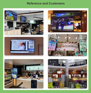 실내 스크린 광고 대중음식점 간이 식품 메뉴 소프트웨어 디지털 방식으로 signage 미디어 플레이어