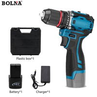 Perceuse à percussion sans fil sans balais, tournevis électrique, outil multifonction DIY, batterie lithium-ion puissante 18V, couple maximal 3N.m