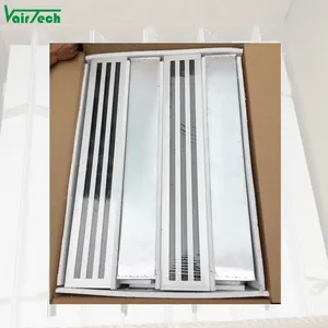 VAV Diffuser Udara Slot Linier Langit-langit Persegi Aluminium