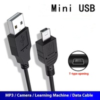 Onlyoa 1M Mini USB 2,0 Tipo Cable macho con TPE 5Pin Cable de carga de datos para GoPro para PS3 Controlador MP3 Player Dash Camer