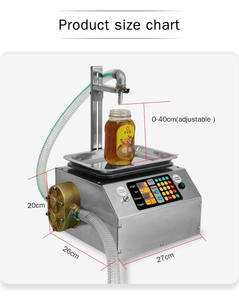 Machine de remplissage entièrement automatique pour <span class=keywords><strong>paille</strong></span> de miel pâte de sésame colle d'huile <span class=keywords><strong>comestible</strong></span> liquide visqueux/machine de remplissage liquide - Product Image 6