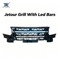 Pièces automobiles Jetour, autres accessoires extérieurs, calandre avant ABS Jetour, calandre de radiateur de voiture avec barres LED