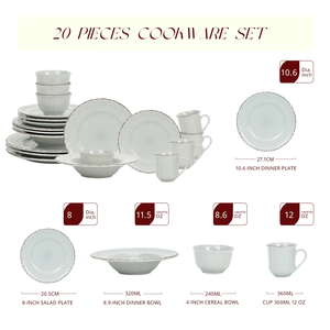 Assiette en céramique gaufrée de style vintage français, design moderne, assiette creuse occidentale pour mariages, fêtes et services de pâtes - Product Image 3