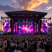 Écran LED de location extérieur P3.91 IP65 en aluminium moulé sous pression 500x500mm à verrouillage rapide pour scène, concert et événements en direct