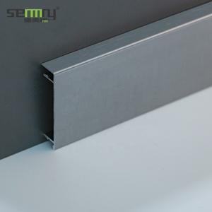 Material Aluminium Alloy Floor Brushed Champagne Skirting Board - Product Image 4