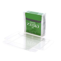 Boîte en PVC jetable personnalisée, écologique, imprimée en offset, petite, transparente, en plastique rigide, emballage cadeau, forme rectangulaire ou carrée, avec couvercles à charnières