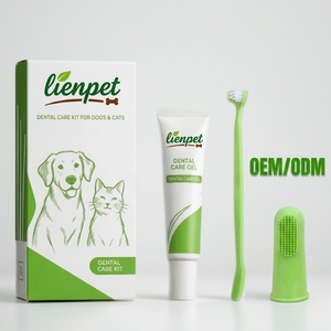 OEM/ODM Supplier Cross-border Pet Toothpaste And Toothbrush Sets Available In Multiple Flavors Oral Care For Cats And Dogs