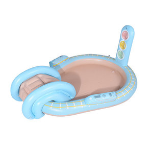 Inflatable Water Play <b>Pool</b> For Kids Outdoor PVC Material With <b>Slide</b> And Ball Pit 100-500kg Capacity - Product Image 1