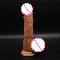 Vente en gros de gros godemiché télescopique rotatif à télécommande sans fil, avec veines bleues, pour la masturbation féminine