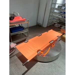 Aluminum Alloy Folding Stretcher Orange Color Portable Bi Fold Emergency Rescue Fire Exercise Industrial Grade Safety Gear - Product Image 4