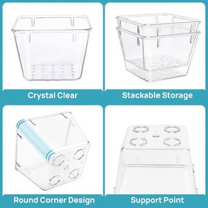 Clear PS Eco-Friendly Bedroom <b>Makeup</b> Mini Drawer Storage Trays Kitchen Bathroom Clothing Organizer - Product Image 4