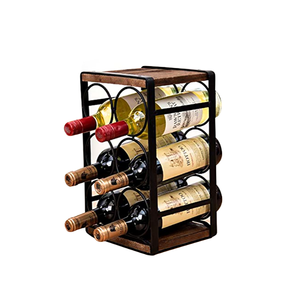 <span class=keywords><strong>Venta</strong></span> al por mayor de <span class=keywords><strong>la</strong></span> fábrica de madera y Metal de <span class=keywords><strong>bodega</strong></span> de vino bastidores - Product Image 4