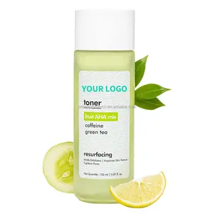 150ml Free Green Tea Toner Fruit AHA Mix Pore Tightening Improving Skin Texture Face Toner For All Skin Types