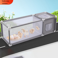 Parc pour animaux de compagnie en tissu Oxford 150D durable avec maille respirante, grande enclos extérieur pour chats et poulets