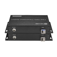 HD-MI ke konverter serat optik 4K @ 60Hz 10Km HD-MI KVM Extender dengan Mouse Loop keluar kabel serat optik SFP