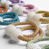 Attaches magnétiques pour rideaux, boucles magnétiques en perles, sans perçage, attaches de rideaux magnétiques, accessoires pour rideaux