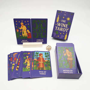 Impresión profesional OEM de las cartas del <span class=keywords><strong>Tarot</strong></span> del Vino, baraja de <span class=keywords><strong>tarot</strong></span> de papel artístico de alta gama, fabricante de barajas de <span class=keywords><strong>tarot</strong></span> personalizadas al por mayor - Product Image 4
