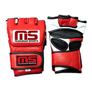 Men's Half-Finger Microfiber Leather MMA Grappling <b>Gloves</b> <b>Moisture</b> Wicking Non-Slip for Closure for Performance Martial Arts - Product Image 1