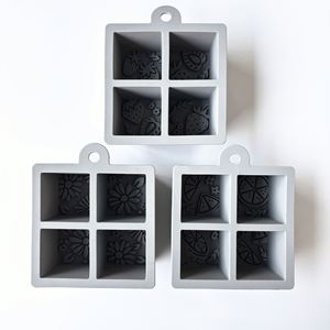 Moule à glaçons carré créatif en silicone de qualité alimentaire, plateau de congélation rapide, démoulage facile, capacité 0,1-10L, pour la fabrication de glaçons domestiques - Product Image 2