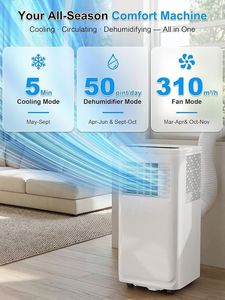 เครื่องปรับอากาศแบบติดผนังแบบแยกส่วน 11899 BTU/h ระบบทำความเย็นอย่างเดียว ปรับได้ ใช้สารทำความเย็น R32 ควบคุมผ่านแอปพลิเคชัน ประหยัดพลังงาน เหมาะสำหรับสำนักงาน ใช้สารทำความเย็น R32 - Product Image 5