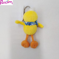 Porte-clés animal en peluche personnalisé canard en peluche porte-clés en peluche porte-clés en peluche douce en gros