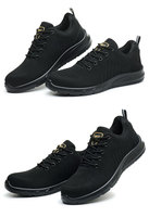 Zapatos de Seguridad para Hombre, Ligeros y Transpirables, Antiolor, Botas de Trabajo de Verano con Puntera de Acero para Protección, Antideslizantes