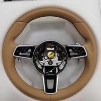 Volant en cuir pleine fleur pour Porsche Panamera Cayenne Macan Cayman Boxster Taycan 918 911 981 718 958